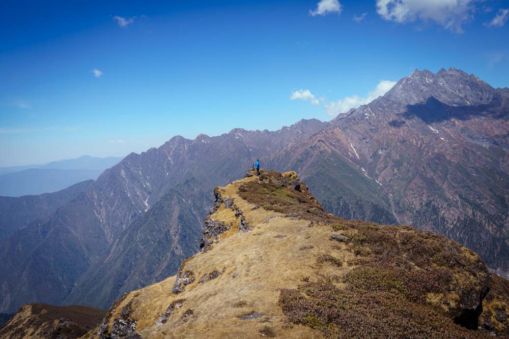 above the Hinku Valley