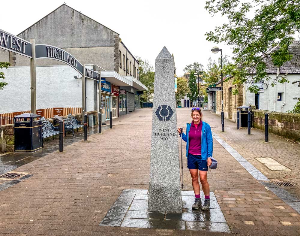 obelisk at start of west highland way, Milngavie