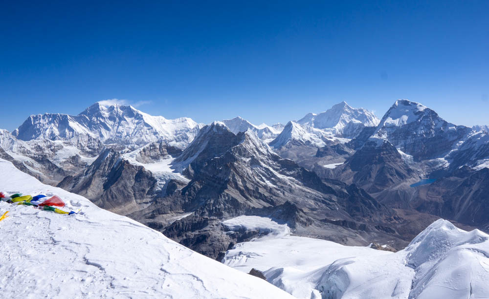 Summit View Everest Lhotse Makalu