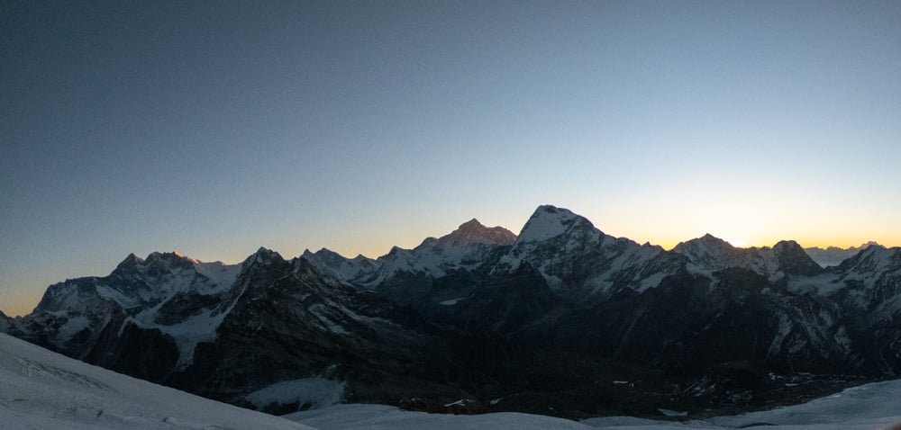 Sunrise from Mera Peak