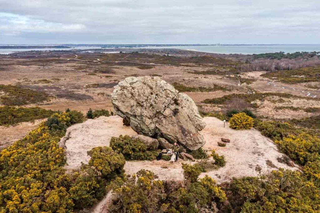 agglestone rock close view