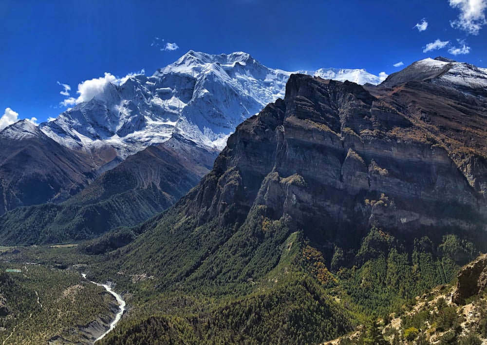 Annapurna mountain scene