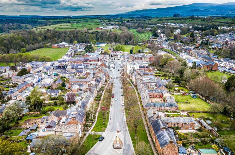 appleby in westmorland from above