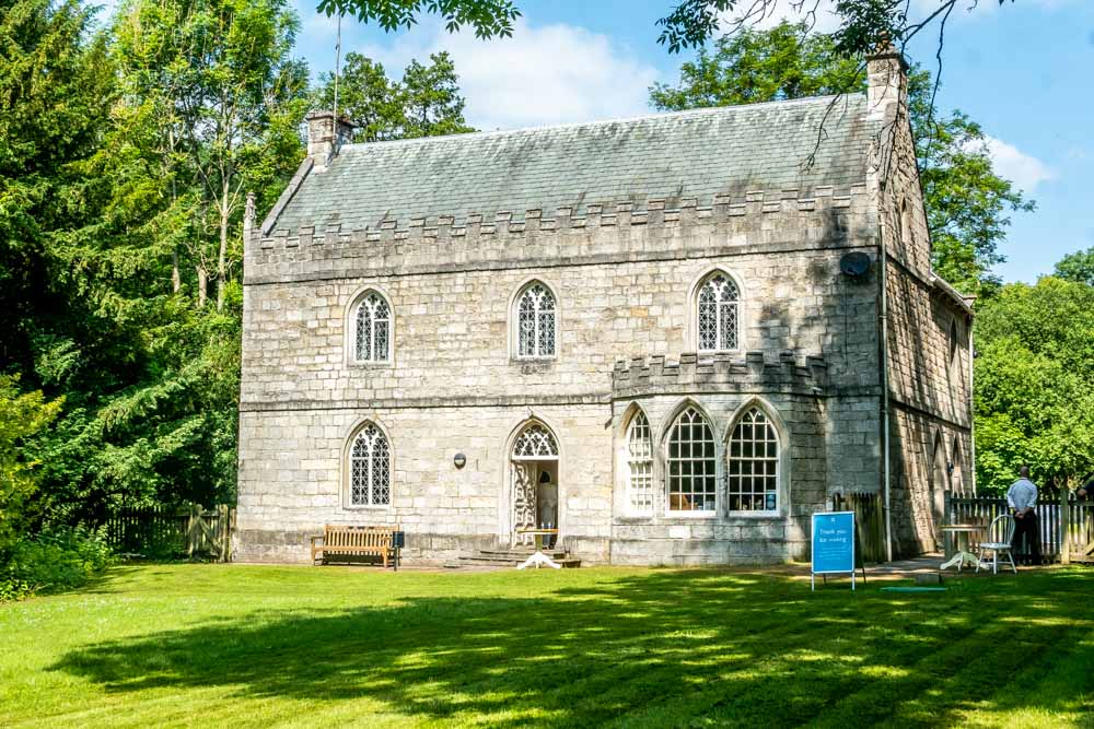 banqueting lodge and entrance to roche abbey