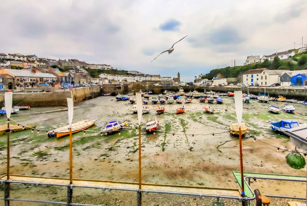 boats in the dry harbour