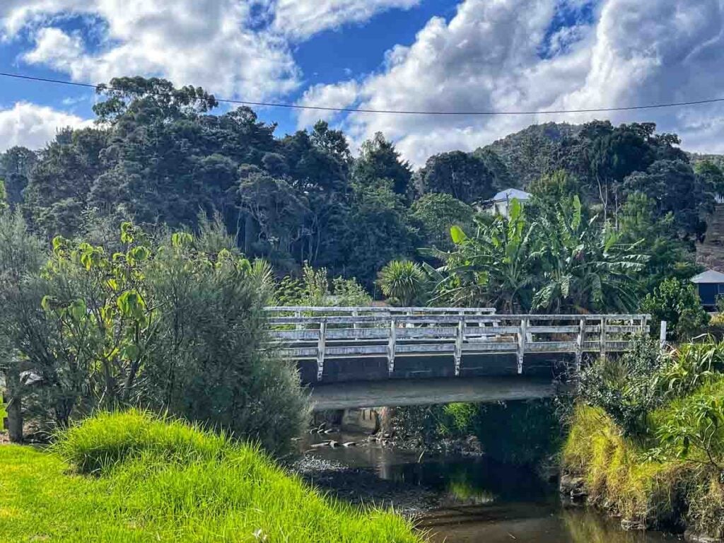 bridge on the Otawhiri Peninsular Walk