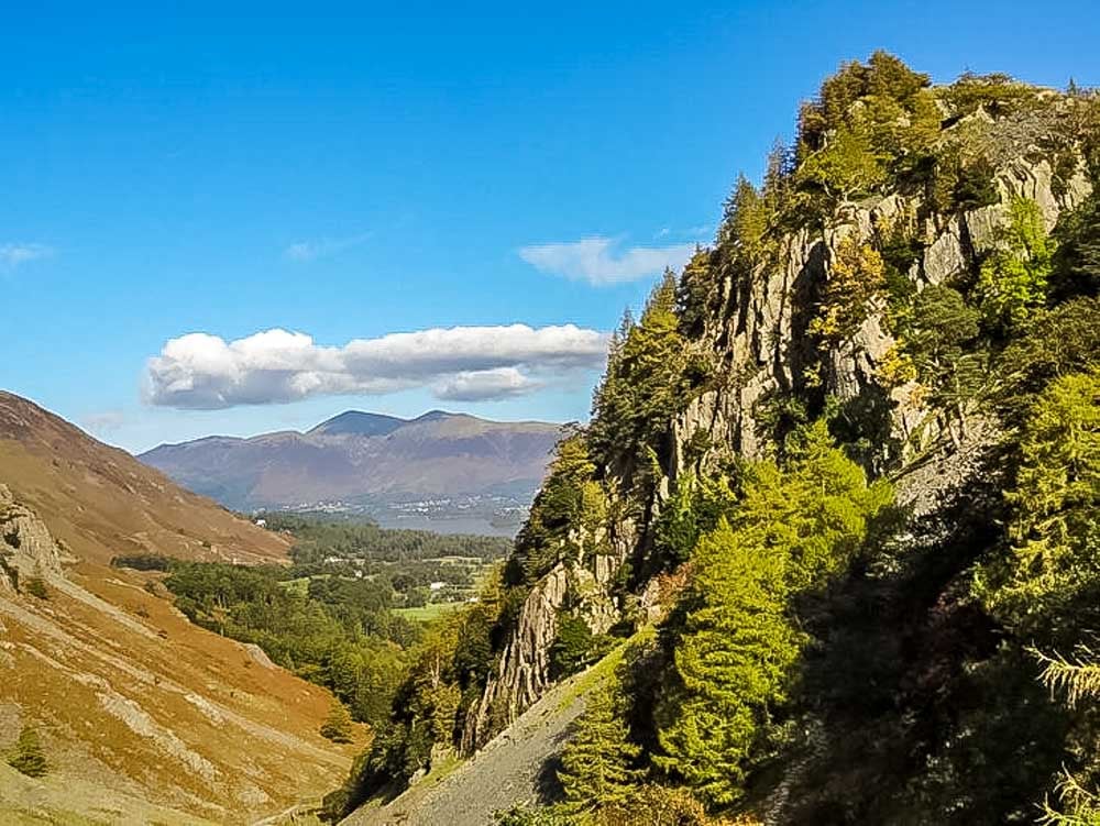 castle crag and skiddaw