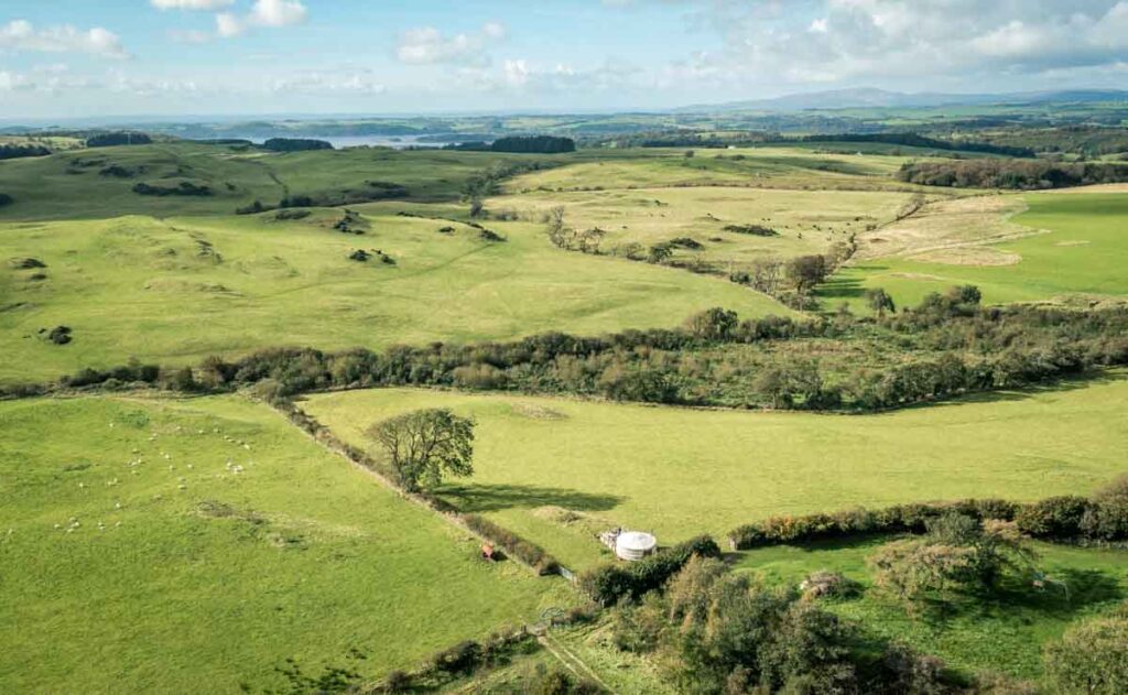 castle creavie yurt near kirkcudbright