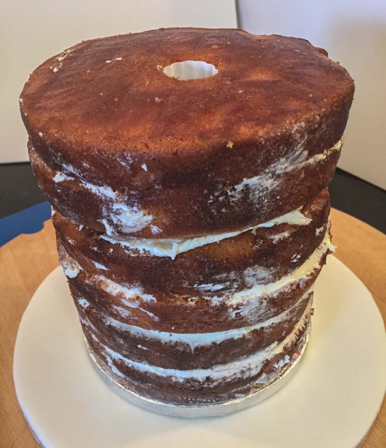 madeira cakes stacked