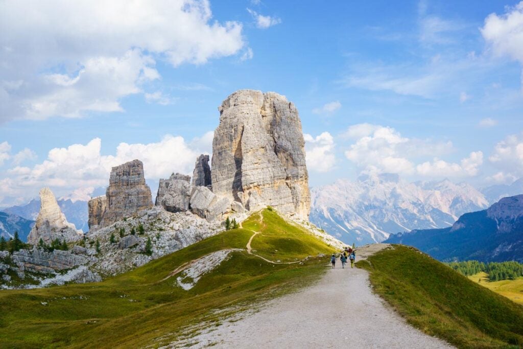 Cinque torri near Nuvolau