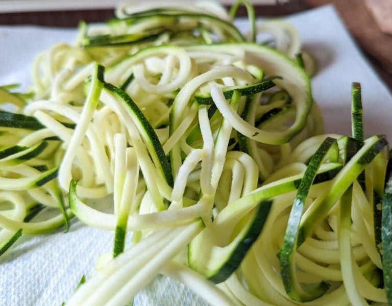 courgette zucchini noodles