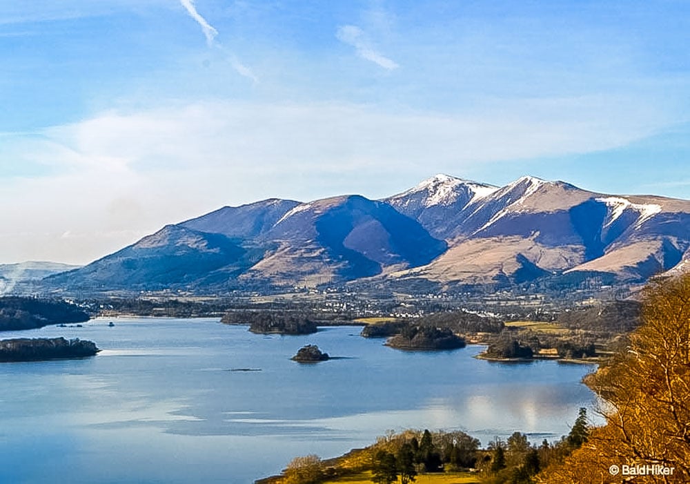 derwentwater and skiddaw from surprise view, lake district