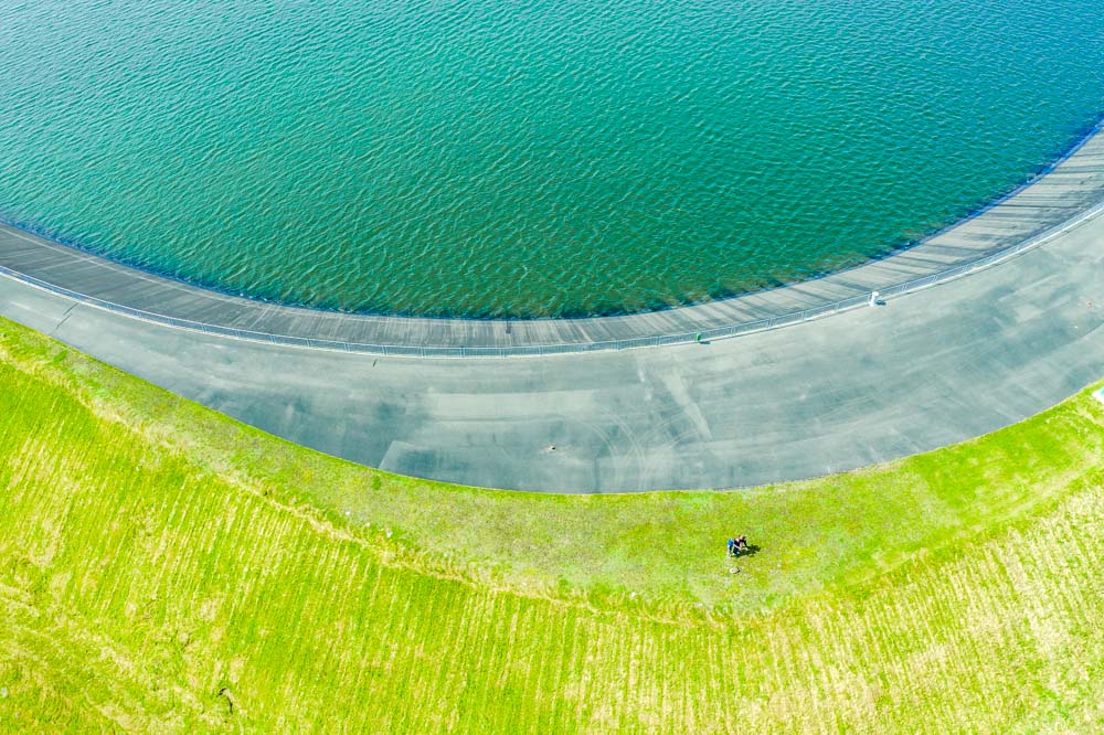 looking straight down to earth and colours