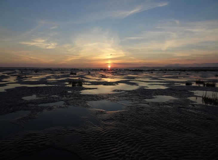 Morecambe Bay – Shades Of The Setting Sun