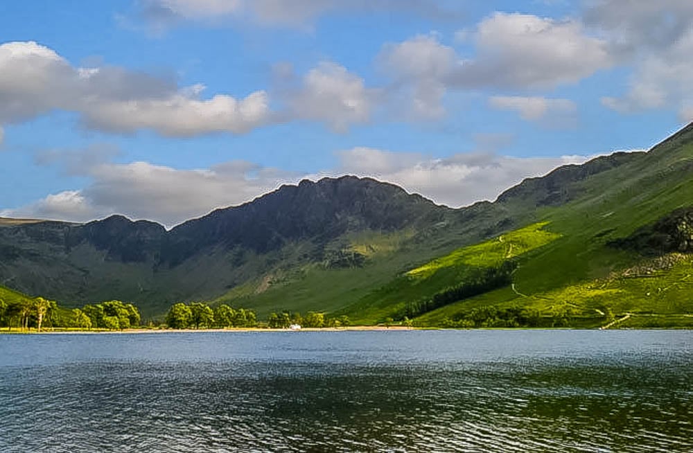 buttermere with haystacks behind