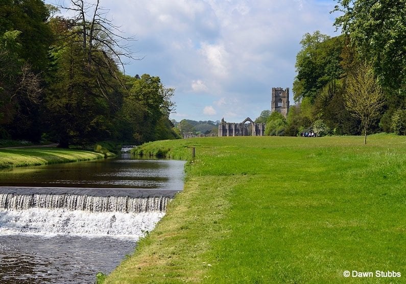 river view of fountains abbey