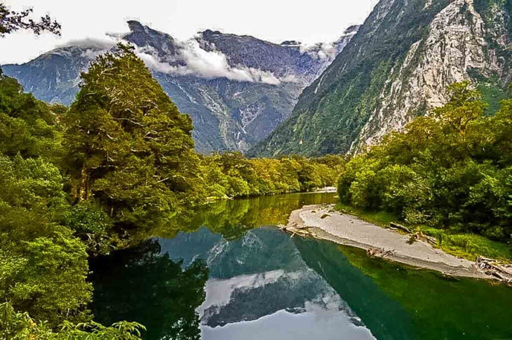 view on day 4 of milford track