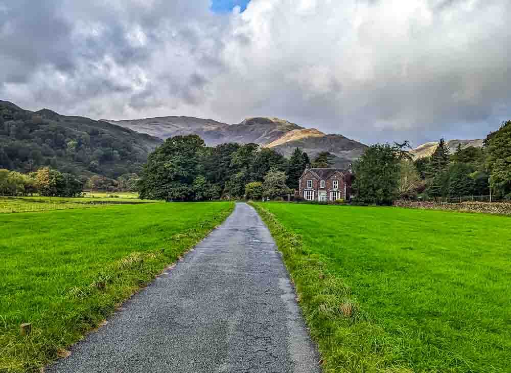 easdale lane at the foot of elm crag