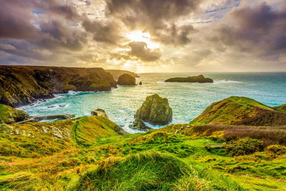 evening view at mullion