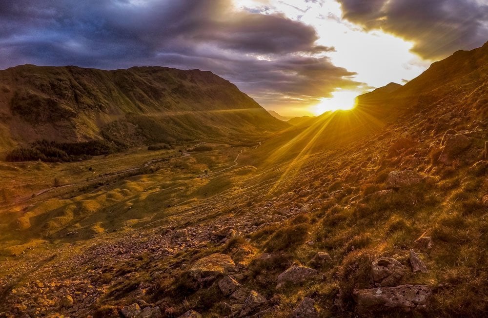 sunset Ennerdale