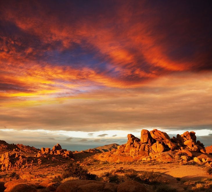 the Gobi Desert (A rain shadow desert)