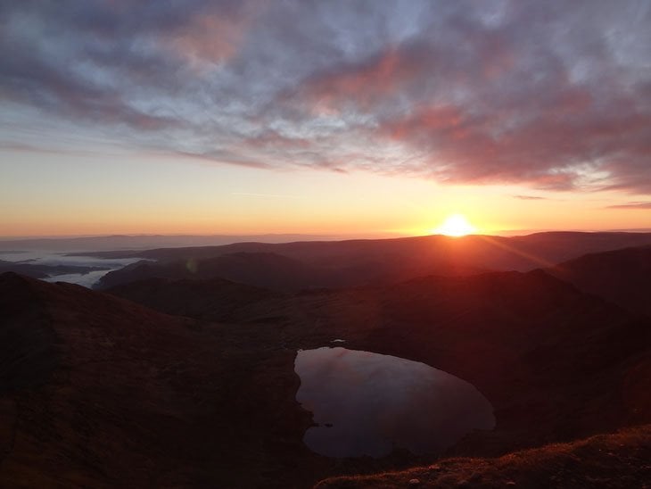 sunrise from the mountain