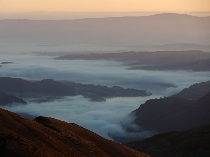 Mist below over Ullswater