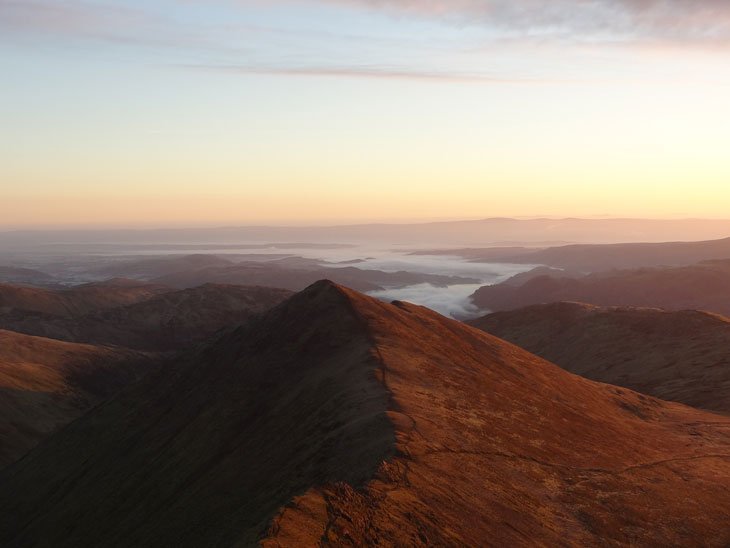 sunrise striding edge