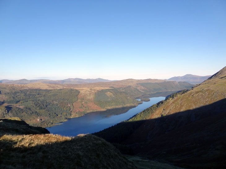 looking down on Thirlmere