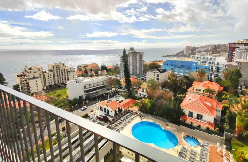 sea view from hotel room balcony