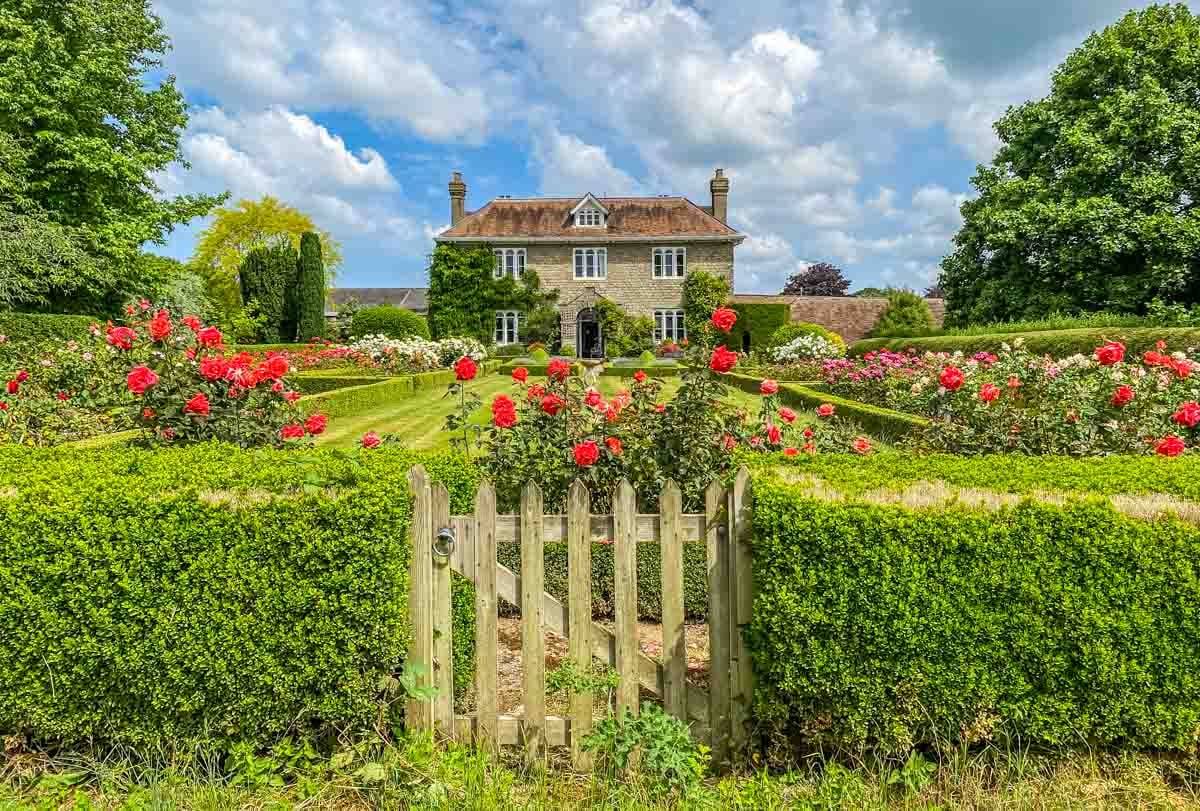 Haunted Village of Pluckley house and rose garden