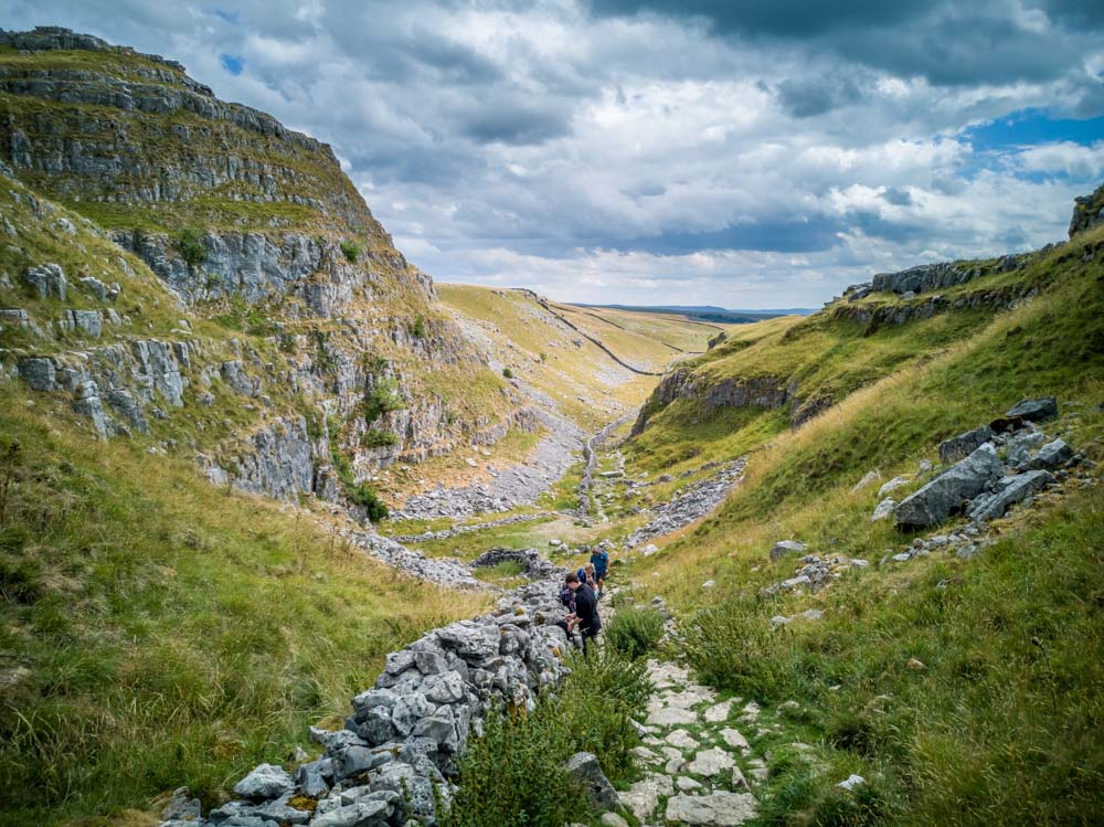 dry valley above malham cove