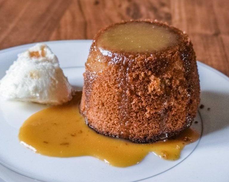 Butterscotch Puddings With Butterscotch Sauce