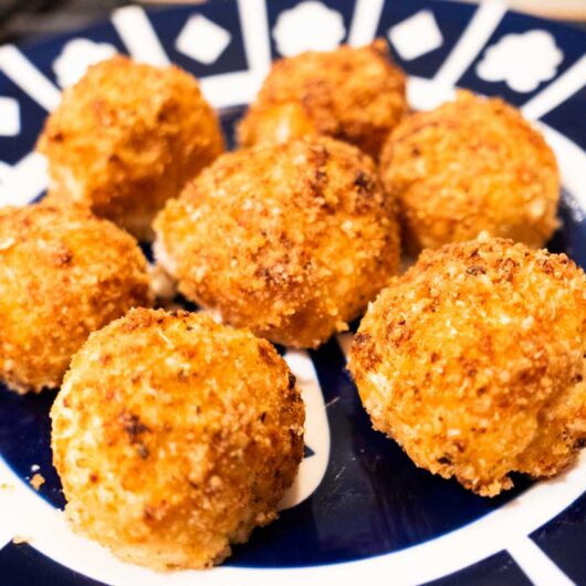 Keto Cheesy Cauliflower Rice Balls