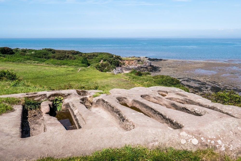 Heysham Cliffs - Rock Tombs, Historic Chapel and Coast