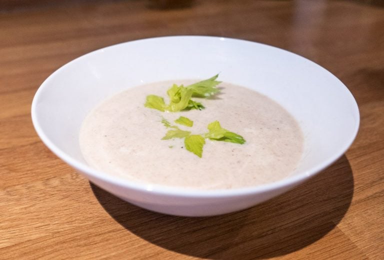 Keto Cream Of Celery Soup With Bacon