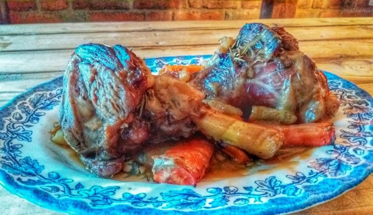 Roast Lamb Shank Recipe – In a Red Wine Sauce