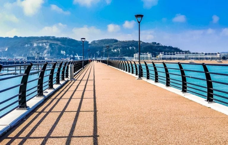 A Walk Along The New Marina Pier At Dover