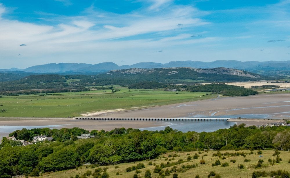 Railway across kent estuary