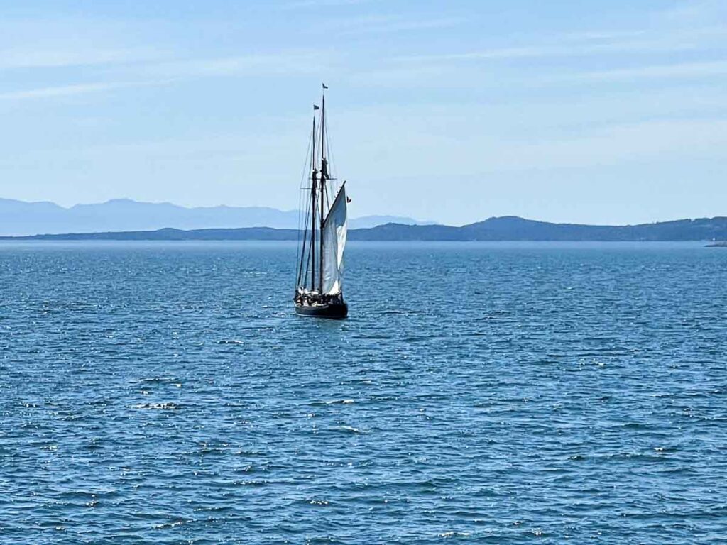 masted ship