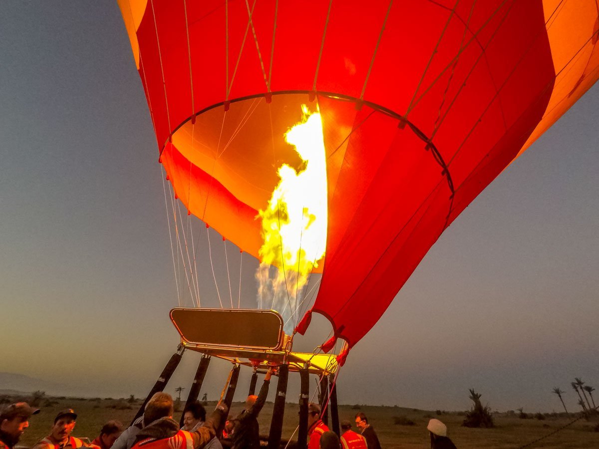 hot air balloon Morocco