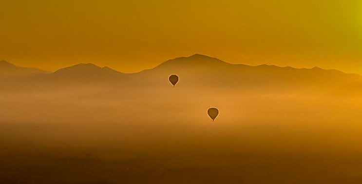 atlas mountains and balloons