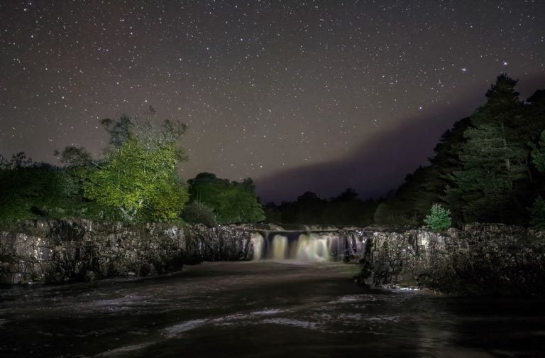 Stargazing and Photos at Low and High Force, Durham