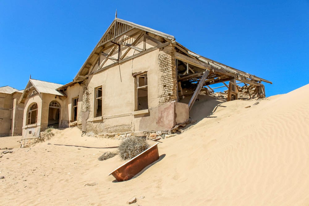 old namibia diamond mine building