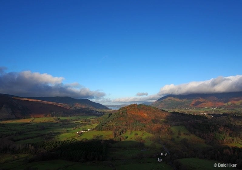 view from Cat Bells down to Bassenthwaite Lake