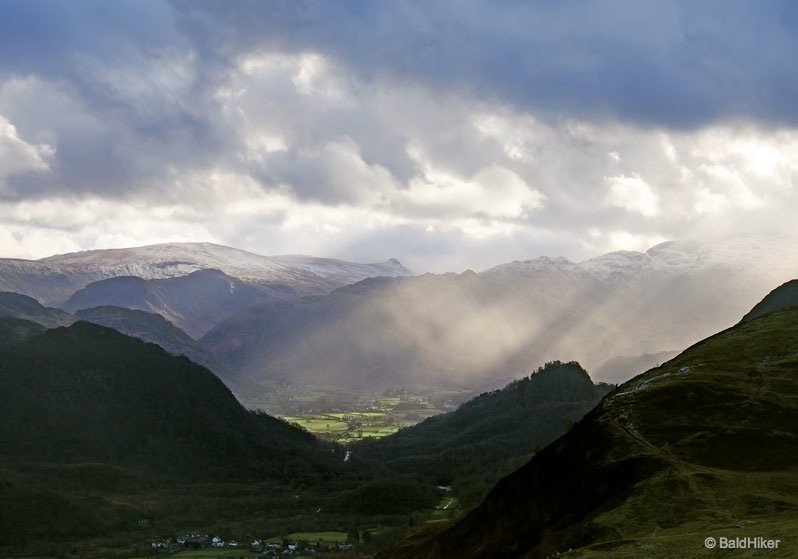 castle crag in the distance