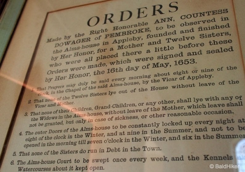 almshouses rules and orders