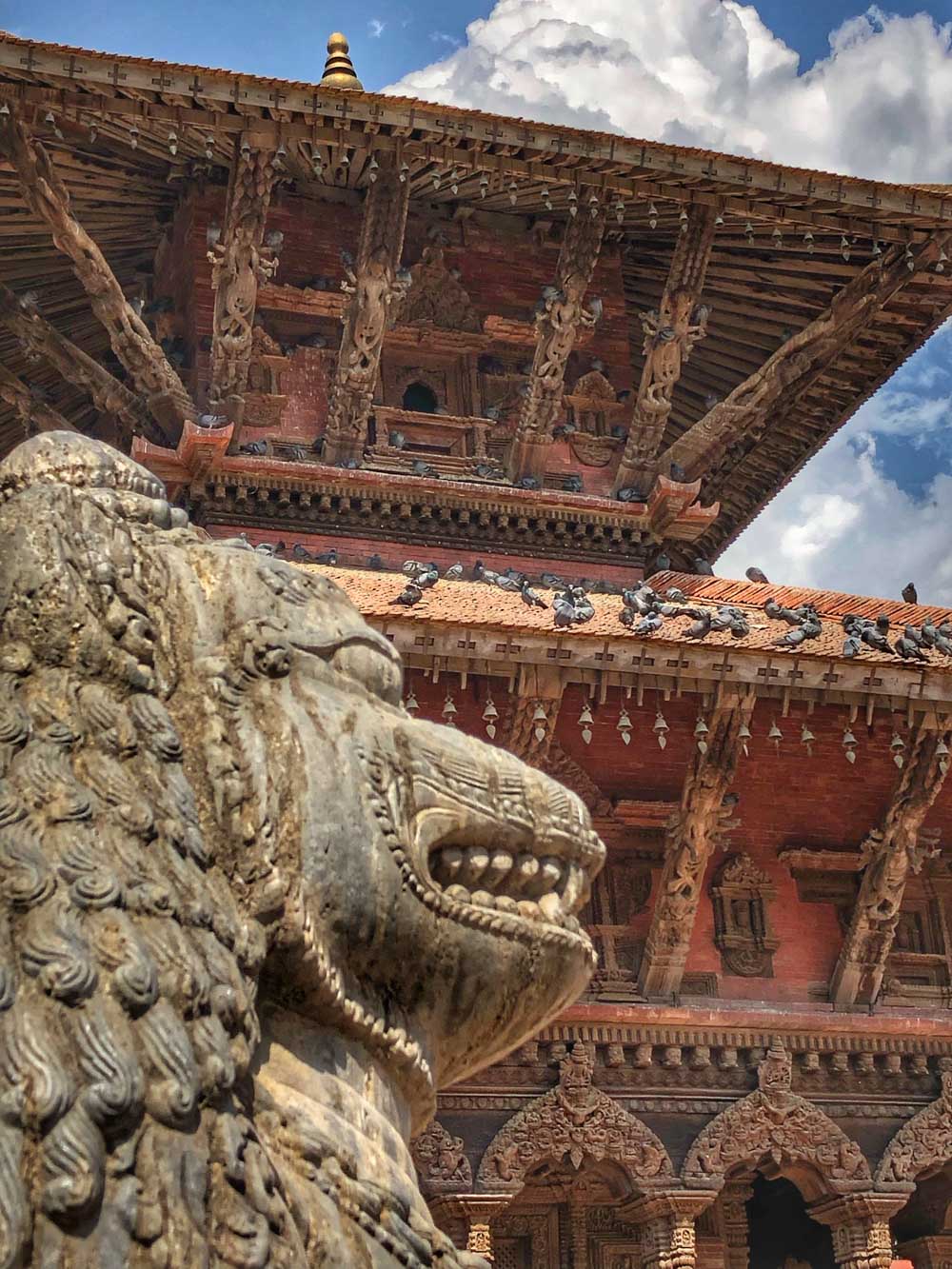 Patan Durbar Square lion