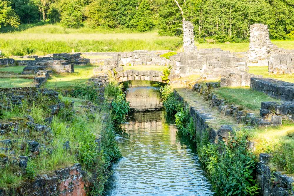 running water stream roche abbey