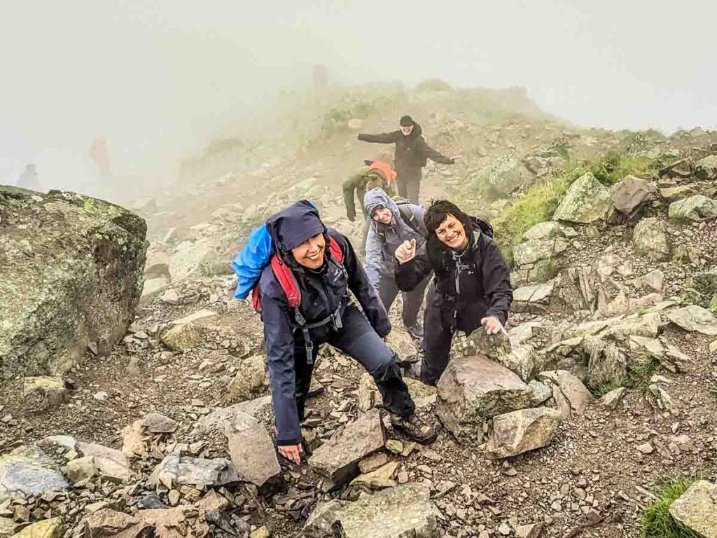 scrambling the scree scafell pike